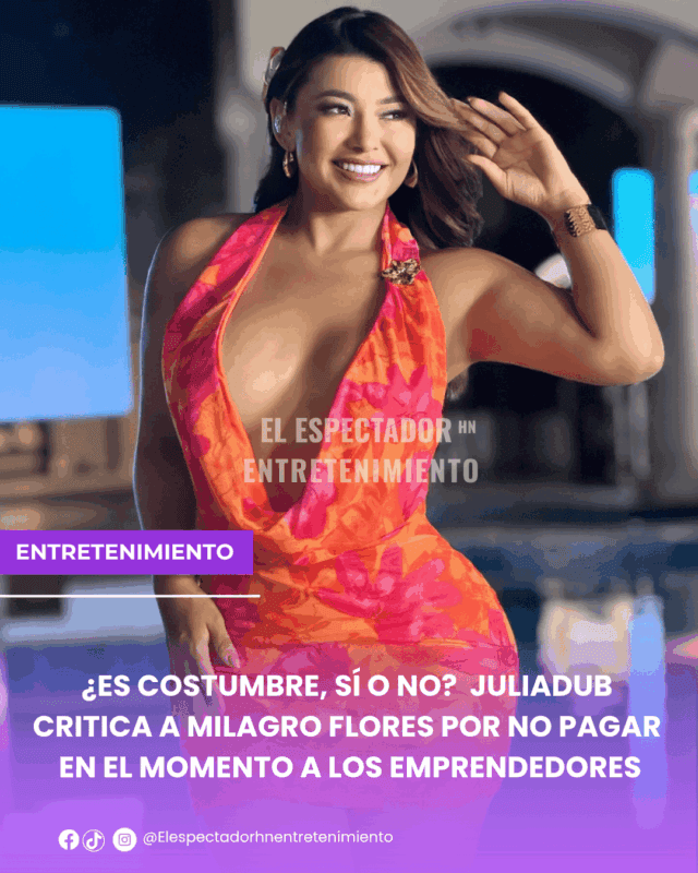 Juliadub critica a Milagro Flores por no pagar en el momento a los emprendedores