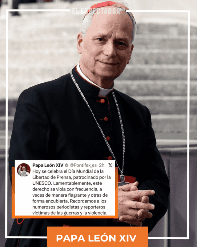 Papa León Xiv denuncia violaciones a la libertad de prensa en su día mundial