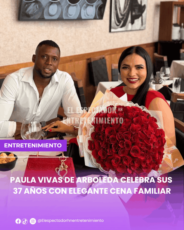 Paula Vivas de Arboleda celebra sus 37 años con elegante cena familiar
