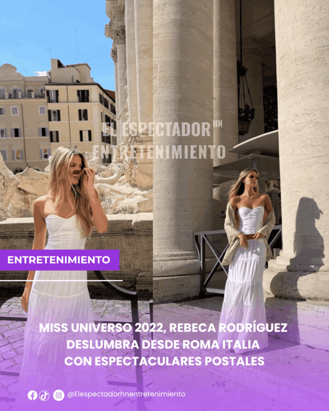 Rebeca Rodríguez deslumbra desde Roma Italia con espectaculares postales