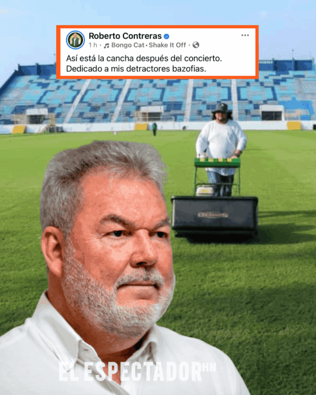 Roberto Contreras desmiente daños en la cancha del Morazán tras exitoso concierto Eddy Herrera