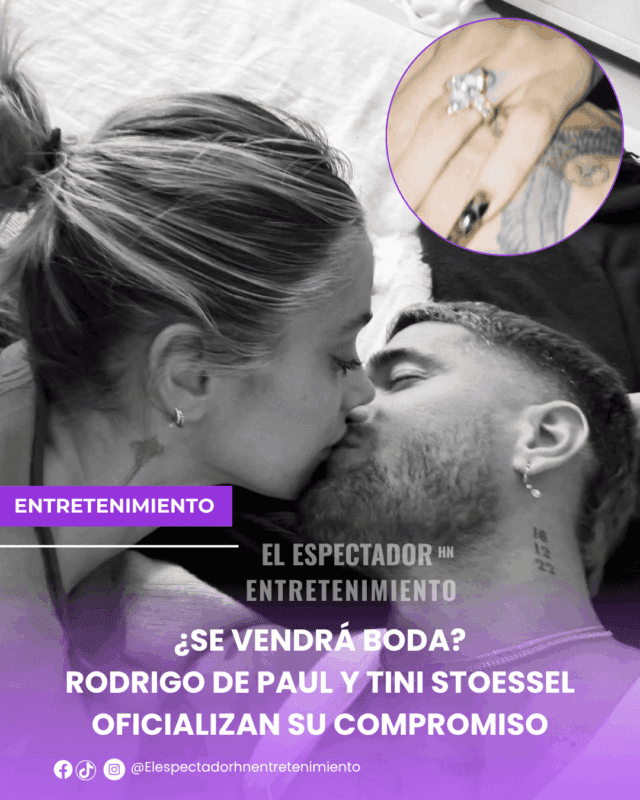 Rodrigo de Paul y Tini Stoessel oficializan su compromiso