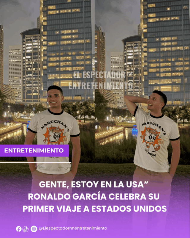 Ronaldo García celebra su primer viaje a Estados Unidos