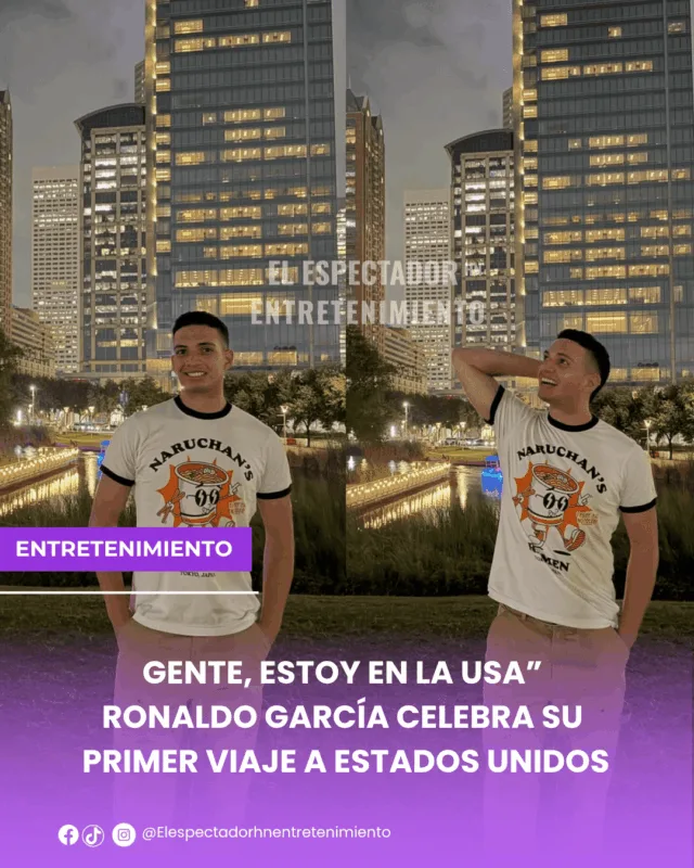 Ronaldo García celebra su primer viaje a Estados Unidos