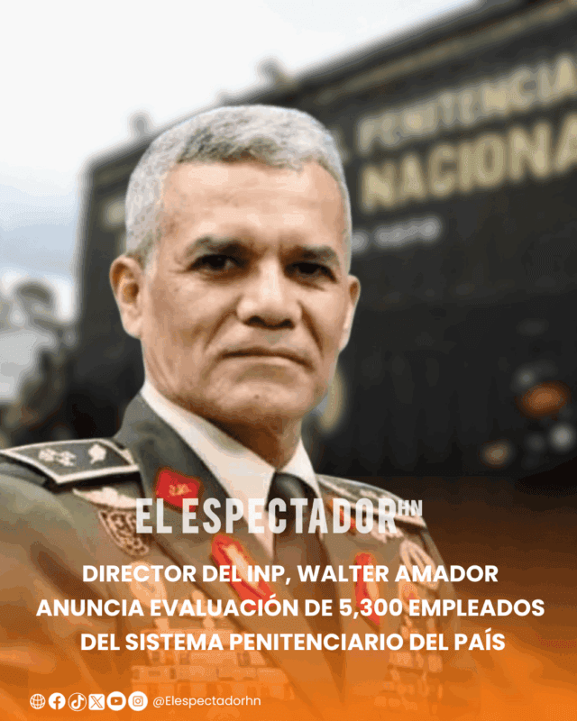 Director del INP, Walter Amador anuncia evaluación de 5,300 empleados del sistema penitenciario del país