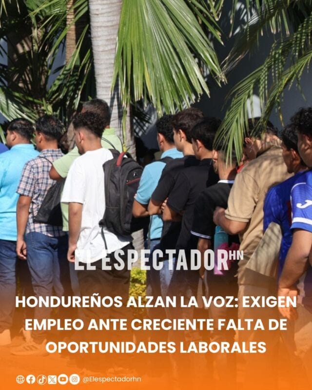 
Los hondureños también solicitan la intervención del gobierno y del sector privado para generar más fuentes de empleo