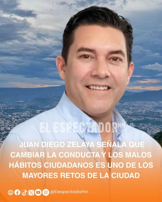 Juan Diego Zelaya,  transformar la conducta y los malos hábitos de los ciudadanos