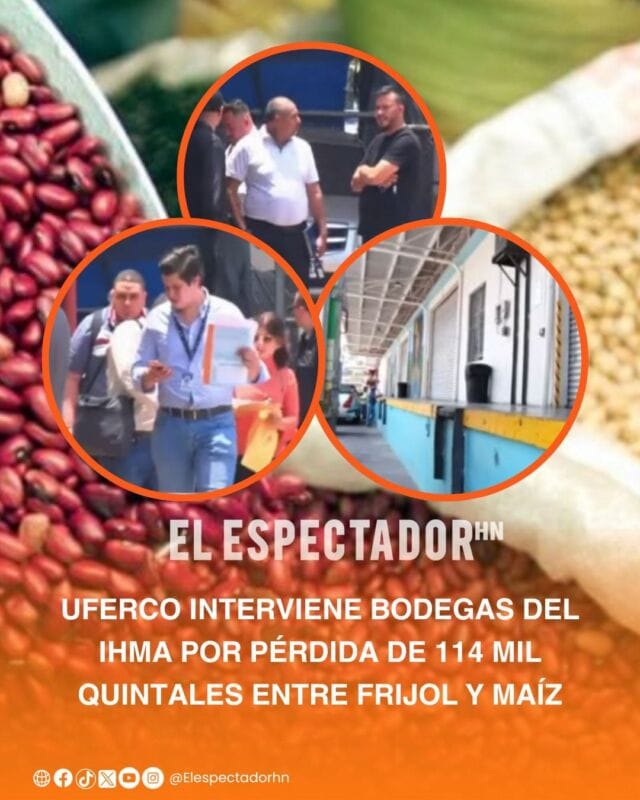 Unidad Fiscal Especializada Contra Redes de Corrupción intervino este lunes las bodegas del Instituto Hondureño de Mercadeo Agrícola (IHMA) 