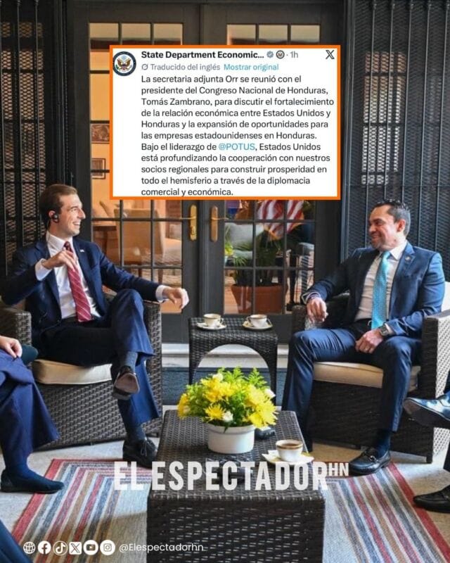 Tomás Zambrano aborda cooperación económica y nuevas inversiones con delegación de Estados Unidos