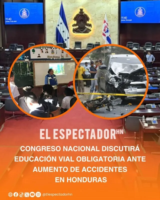 Congreso Nacional discutirá educación vial obligatoria ante aumento de accidentes en Honduras