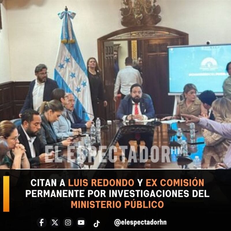  Ministerio Público citó a comparecer al ex presidente del Congreso Nacional, Luis Redondo, así como a integrantes y exintegrantes de la Comisión Permanente del Poder Legislativo