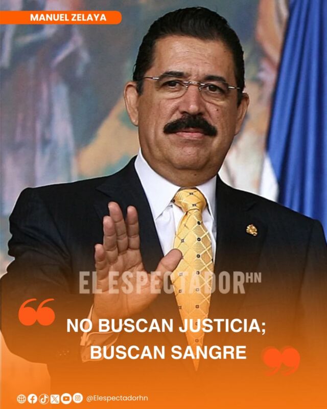 El expresidente de Honduras, Manuel Zelaya, lanzó fuertes acusaciones contra el Partido Nacional