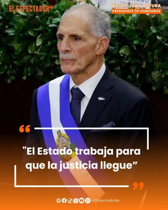 El Presidente de Honduras, Nasry Asfura, se pronunció sobre la masacre ocurrida en la aldea Rigores, en el departamento de Colón, así como por la muerte de cinco miembros de la Policía Nacional.