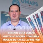 Gerente de la UMAPS Gustavo Boquín confirma multas de hasta L20 mil por desperdiciar agua