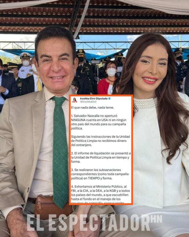 Iroshka Elvir niega financiamiento extranjero en campaña política