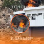 Gritos desgarradores en el Anillo Periférico: hombre suplica rescate de su esposa tras incendio en bodega