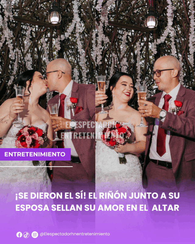 El riñon junto a su esposa sella su amor en el altar
