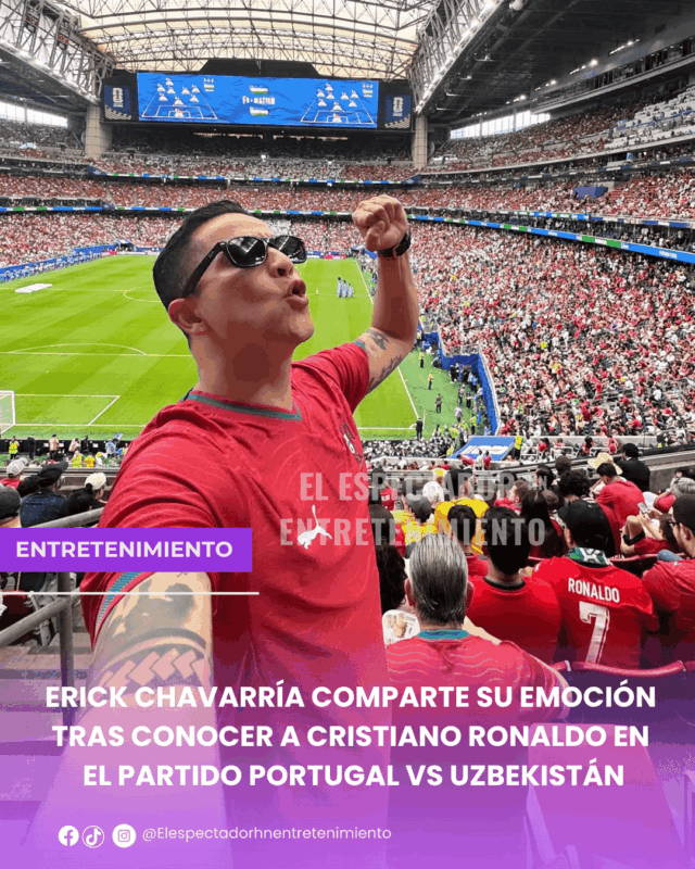 Erick Chavarría comparte su emoción tras conocer a Cristiano Ronaldo en el partido Portugal vs Uzbekistán