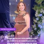 Erika Urtecho deslumbra con su pancita de embarazo en la gala de Miss Tegucigalpa 2026