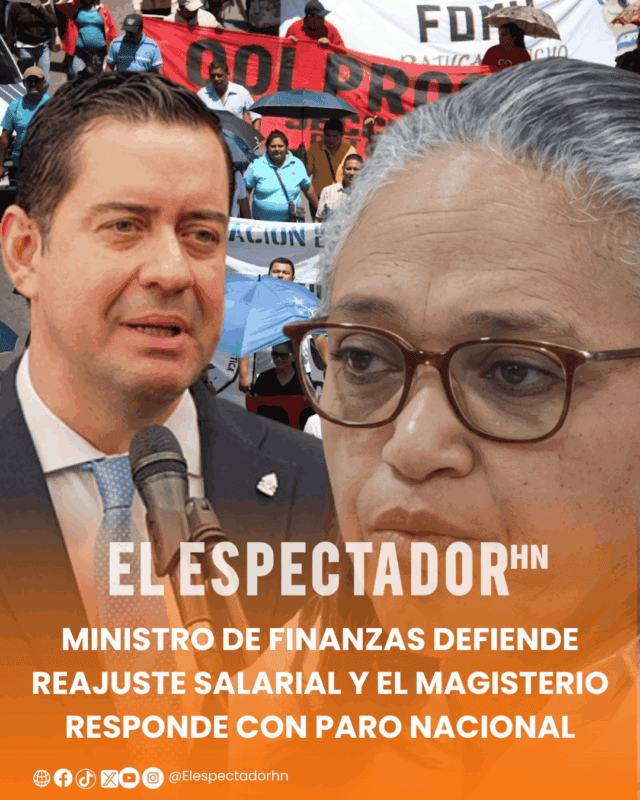 Ministro de Finanzas defiende reajuste salarial y el magisterio responde con paro nacional