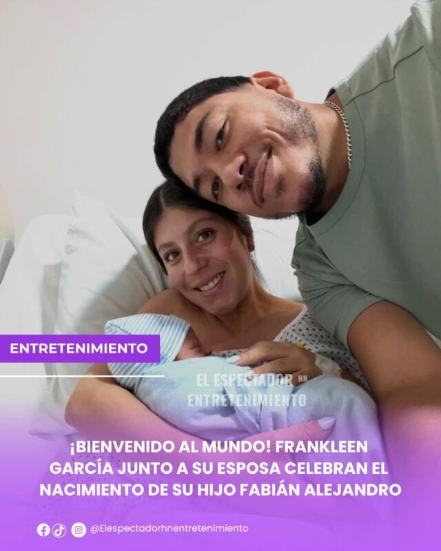 Frankleen García junto a su esposa celebran el nacimiento de su hijo Fabián Alejandro