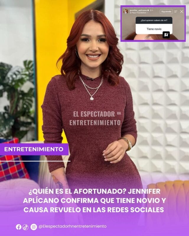 Jennifer Aplícano confirma que tiene novio y causa revuelo en redes