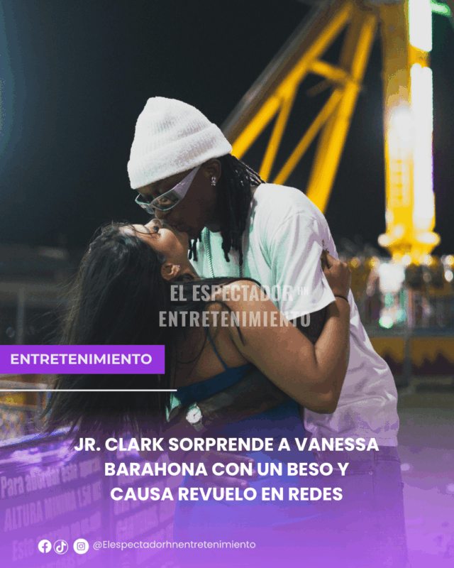 Jr. Clark sorprende a Vanessa Barahona con un beso y causa revuelo en redes