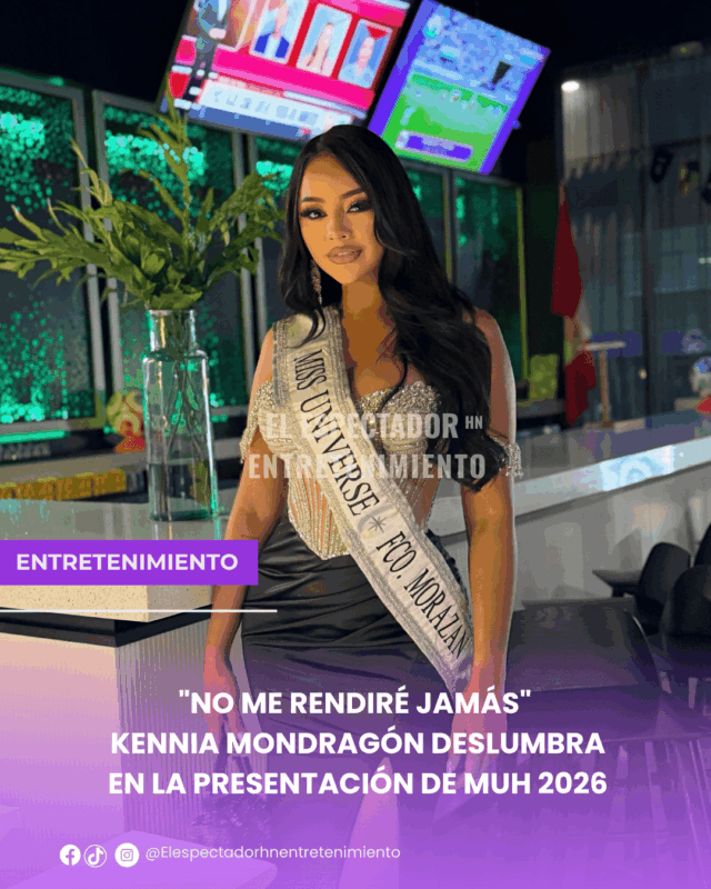  Kennia Mondragón deslumbra en la presentación de Miss Universo Honduras 2026