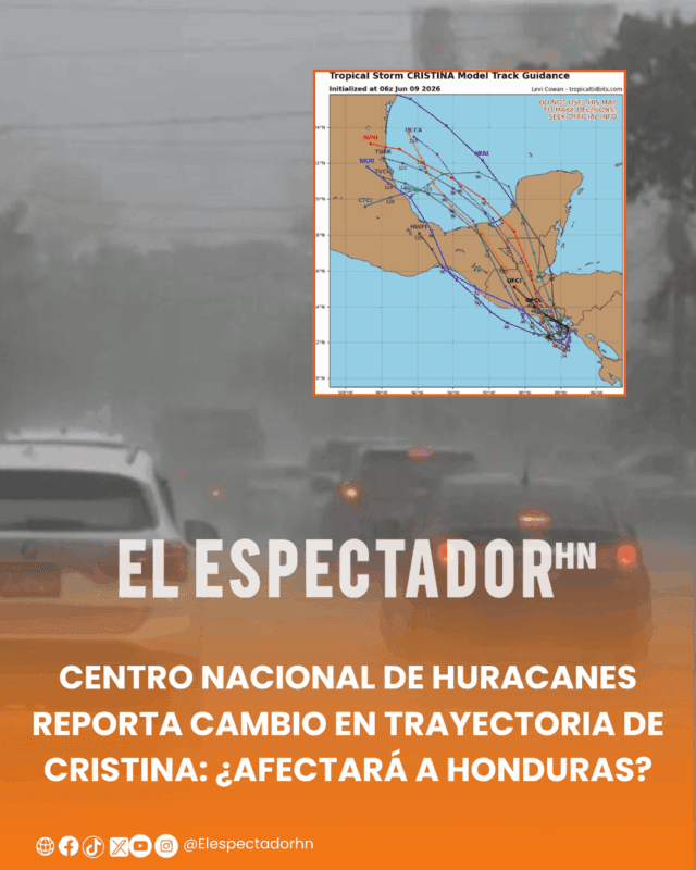 Centro Nacional de Huracanes reporta cambio en trayectoria de Cristina: ¿afectará a Honduras?