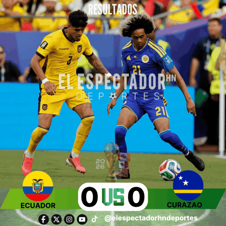 Ecuador y Curazao firman empate sin goles en el Grupo E del Mundial 2026