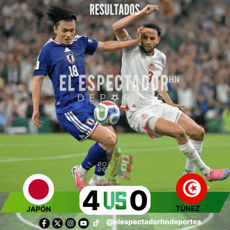 Japón golea a Túnez y se impone en el Grupo F