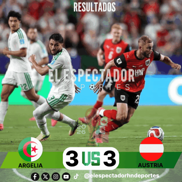 Argelia y Austria protagonizan un empate 3-3 en un intenso partido