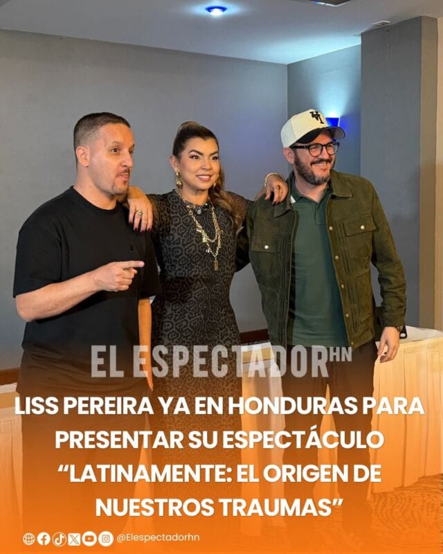 Liss Pereira ya en Honduras para presentar su espectáculo “LatinaMente: El origen de nuestros traumas”