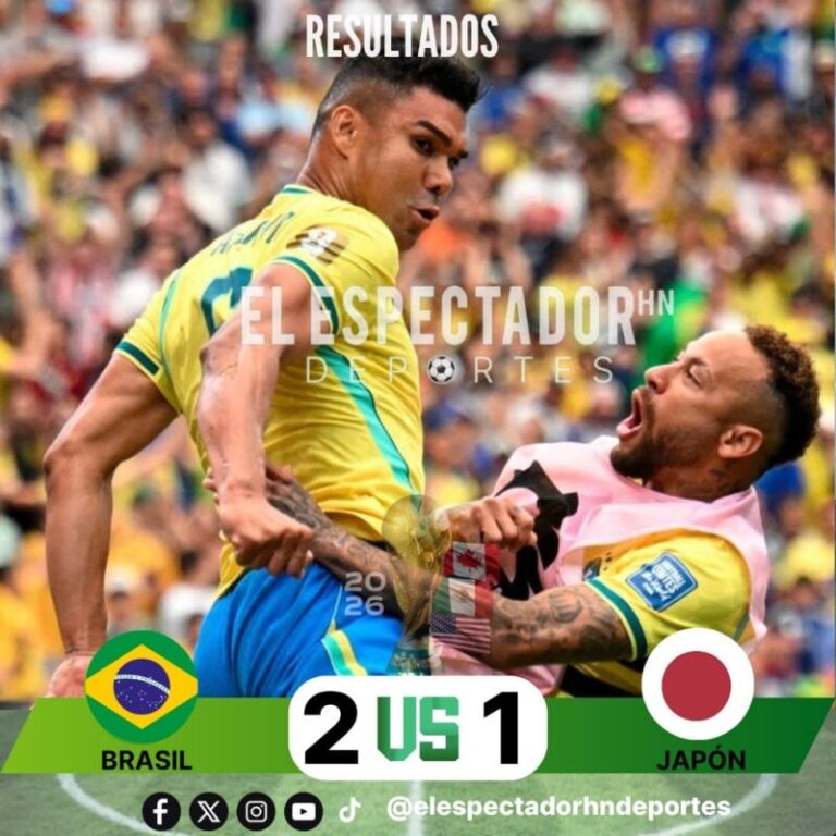 Brasil vence 2-1 a Japón y avanza a octavos de final