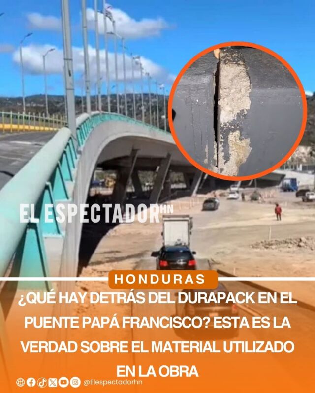 Durapack en puente Papá Francisco será revisado antes de apertura.