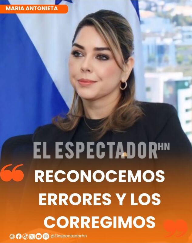 María Antonieta Mejía: “Reconocemos errores y los corregimos”
