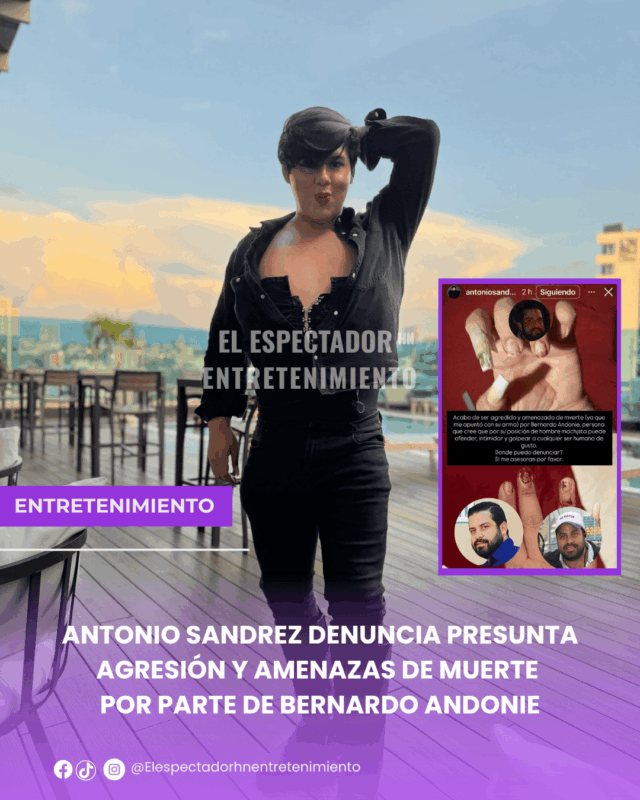 Antonio Sandrez denuncia presunta agresión y amenazas de muerte por parte de Bernardo Andonie