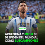 Argentina y Messi se despiden del Mundial como subcampeones