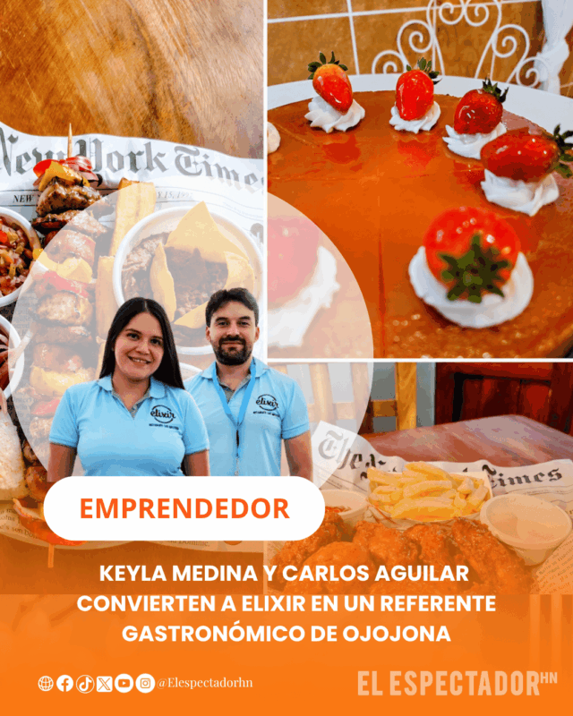 Keyla Medina y Carlos Aguilar convierten a Elixir en un referente gastronómico de Ojojona
