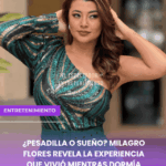 ¿Pesadilla o sueño? Milagro Flores revela la experiencia que vivió mientras dormía