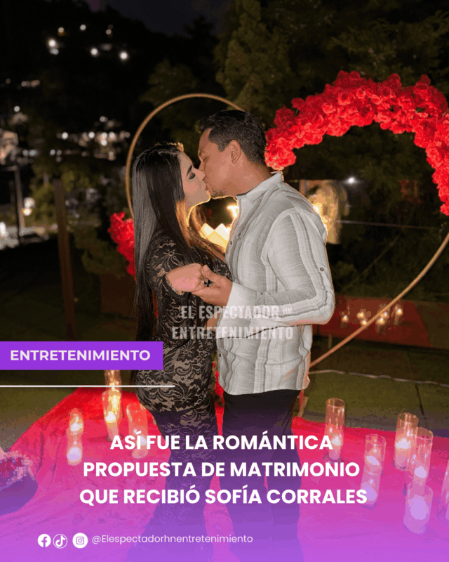 Así fue la romántica propuesta de matrimonio que recibió Sofía Corrales