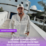 ¡Se viene la graduación! Max Diego celebra su último día de clases en la universidad