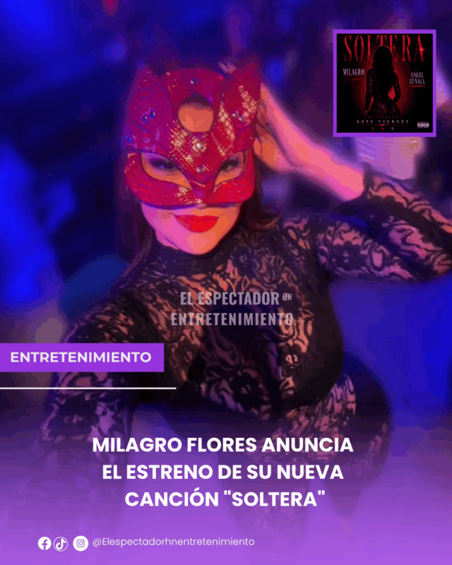 Milagro Flores anuncia el estreno de su nueva canción "Soltera"