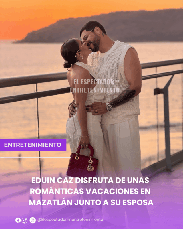 Eduín Caz disfruta de unas románticas vacaciones en Mazatlán junto a su esposa