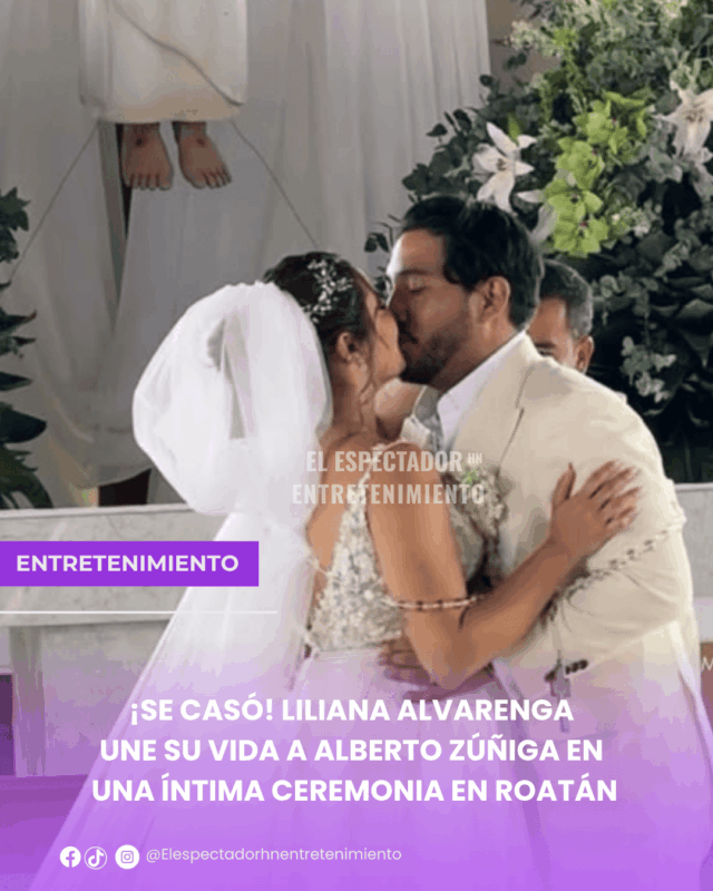  Liliana Alvarenga une su vida a Alberto Zúñiga en una íntima ceremonia en Roatán