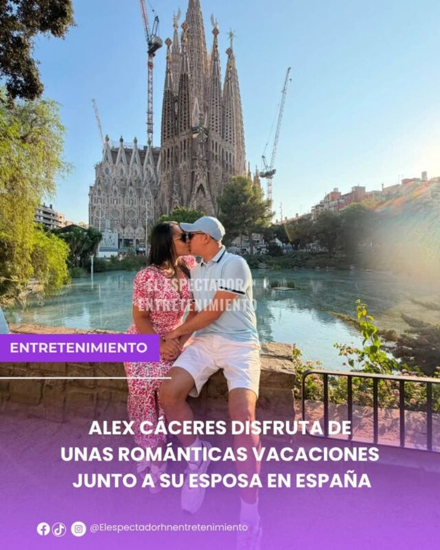 Alex Cáceres disfruta de unas románticas vacaciones junto a su esposa en España