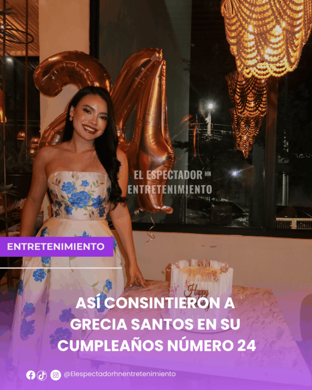 Así consintieron a Grecia Santos en su cumpleaños número 24