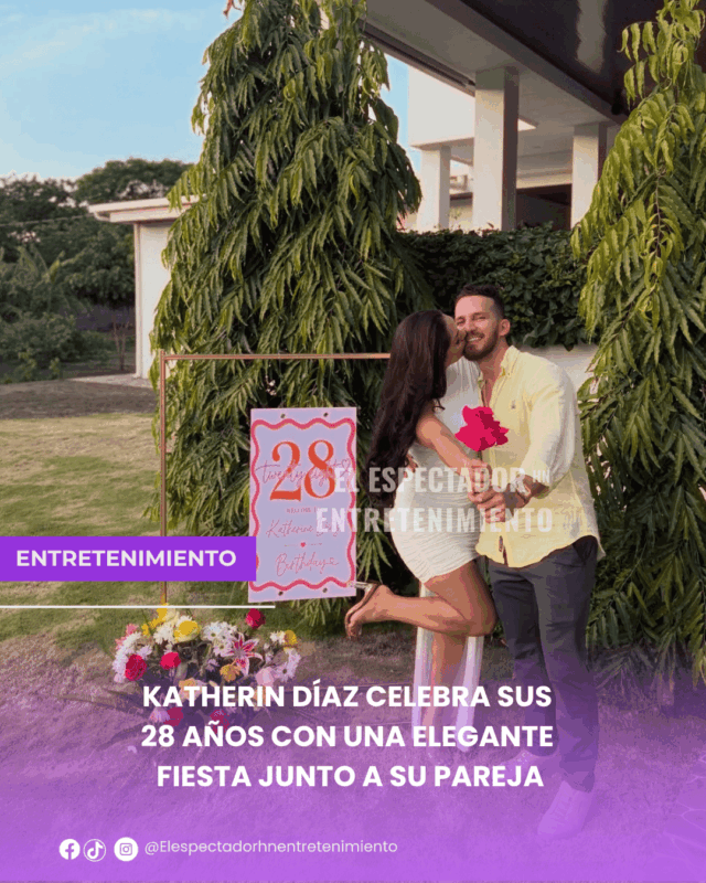 Katherin Díaz celebra sus 28 años con una elegante fiesta junto a su pareja
