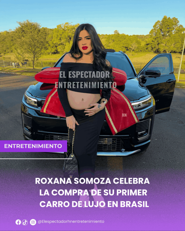 Roxana Somoza celebra la compra de su primer carro de lujo en Brasil