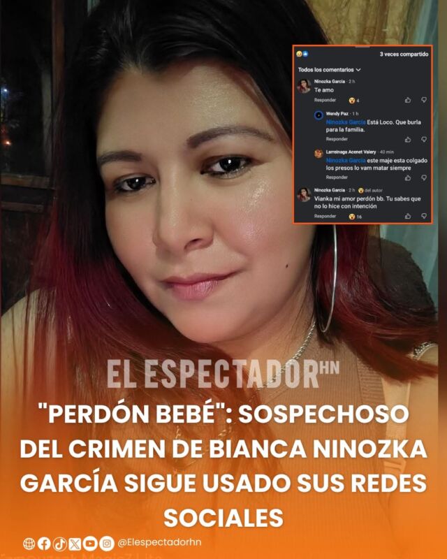 "Perdón bebé": sospechoso del crimen de Bianca Ninozka García sigue usado sus redes sociales